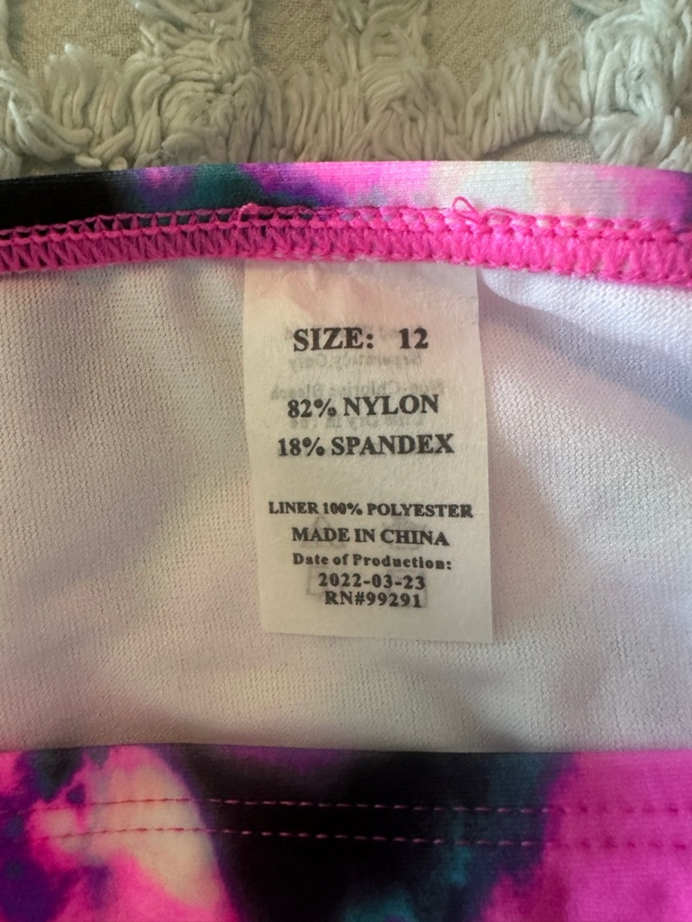 Kanu Surf NWOT Girls Pink Multi Watercolor Halter Tankini Set - Picture 7 of 12